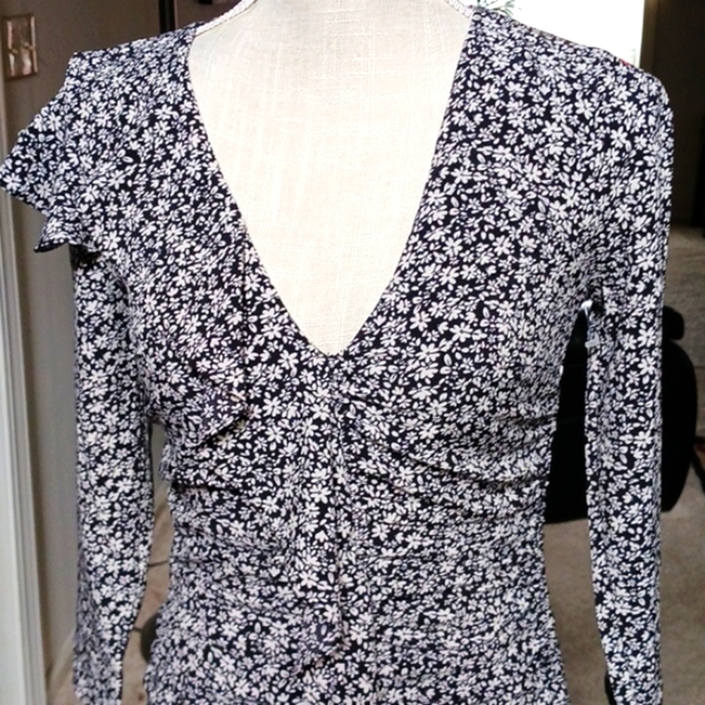 SOCIALITE Floral BodyCon Ruffle Dress